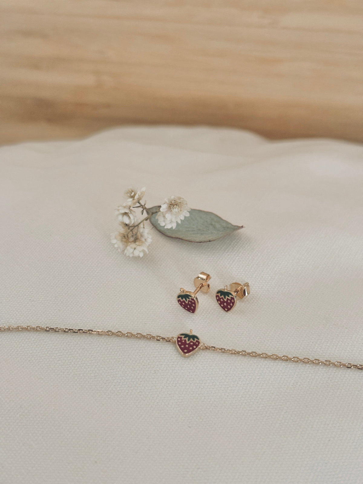 PARURE FRAISE INÈS