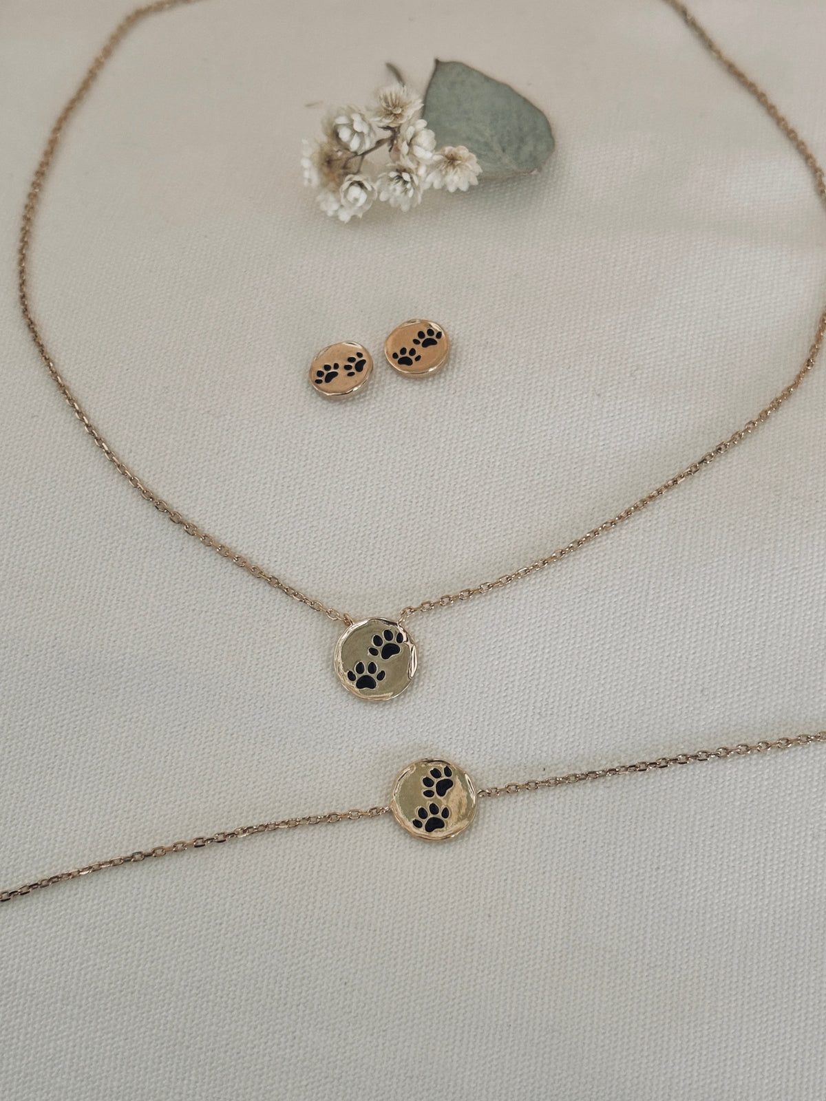 PARURE PATTES DE CHIEN RITA