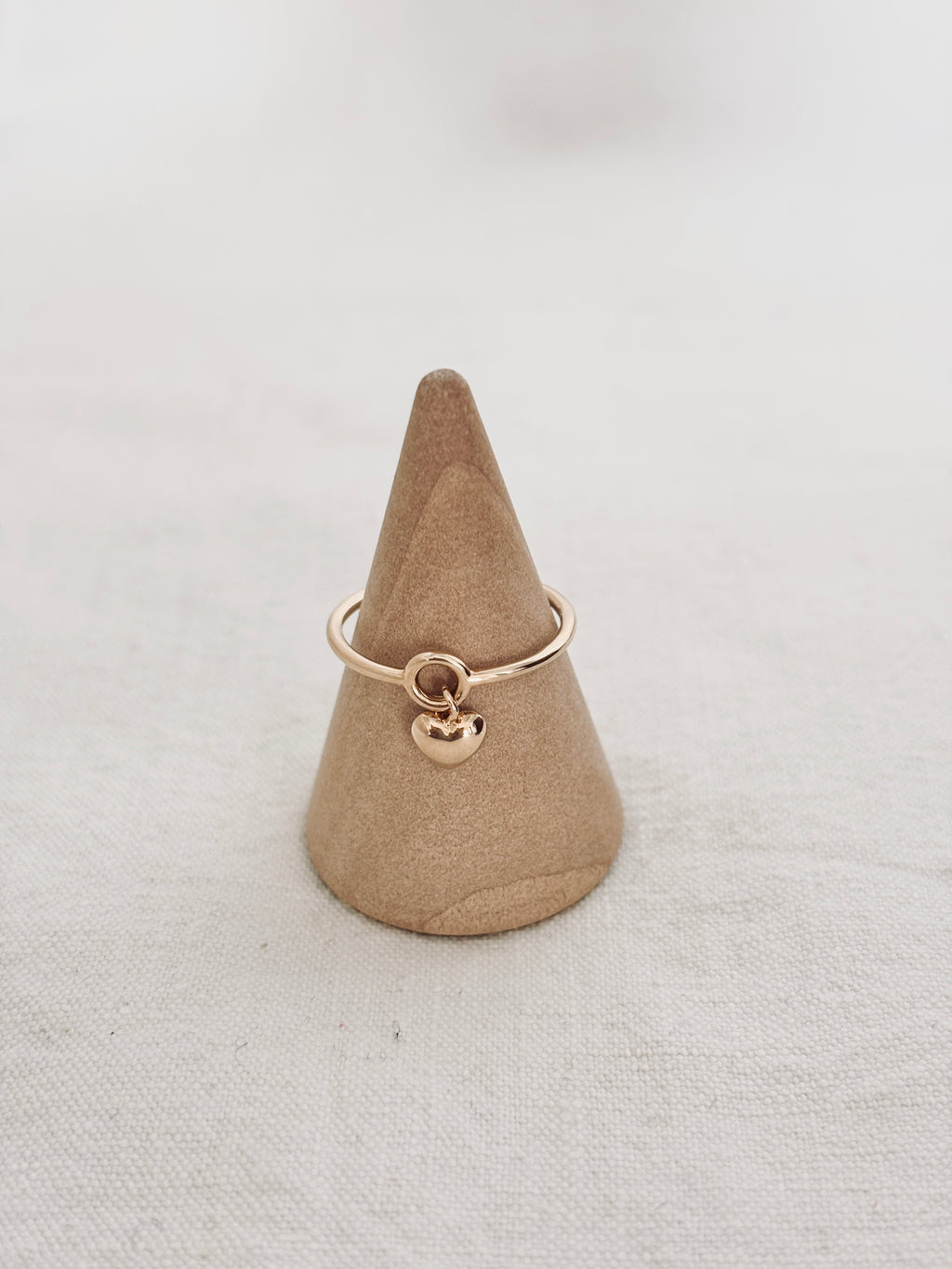 Bague Coeur Jade Plaqué Or
