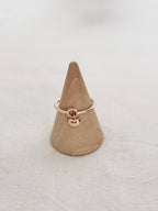 Bague Coeur Jade Plaqué Or