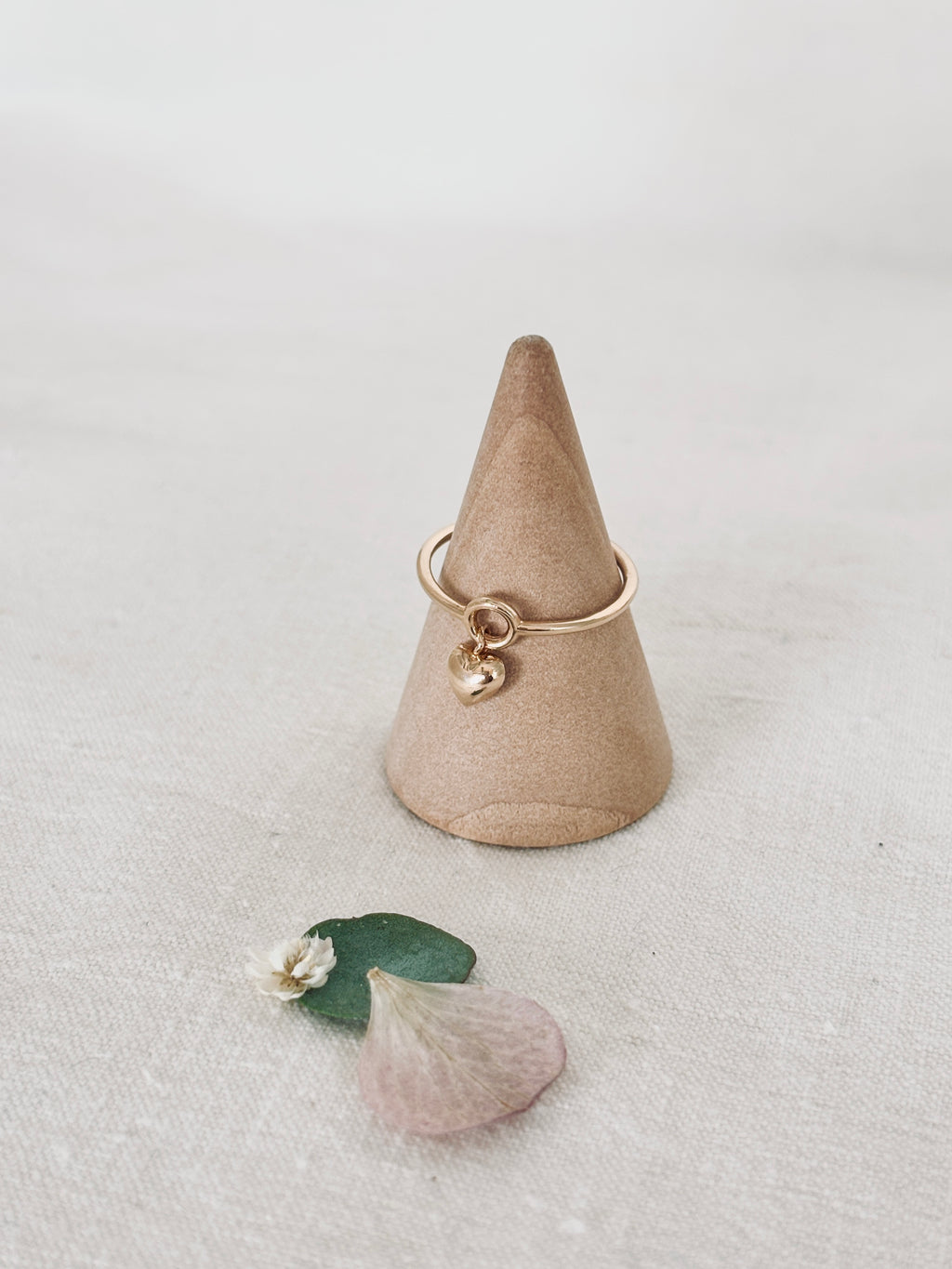 Bague Coeur Jade Plaqué Or