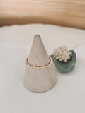 Bague Perle Line Plaqué Or