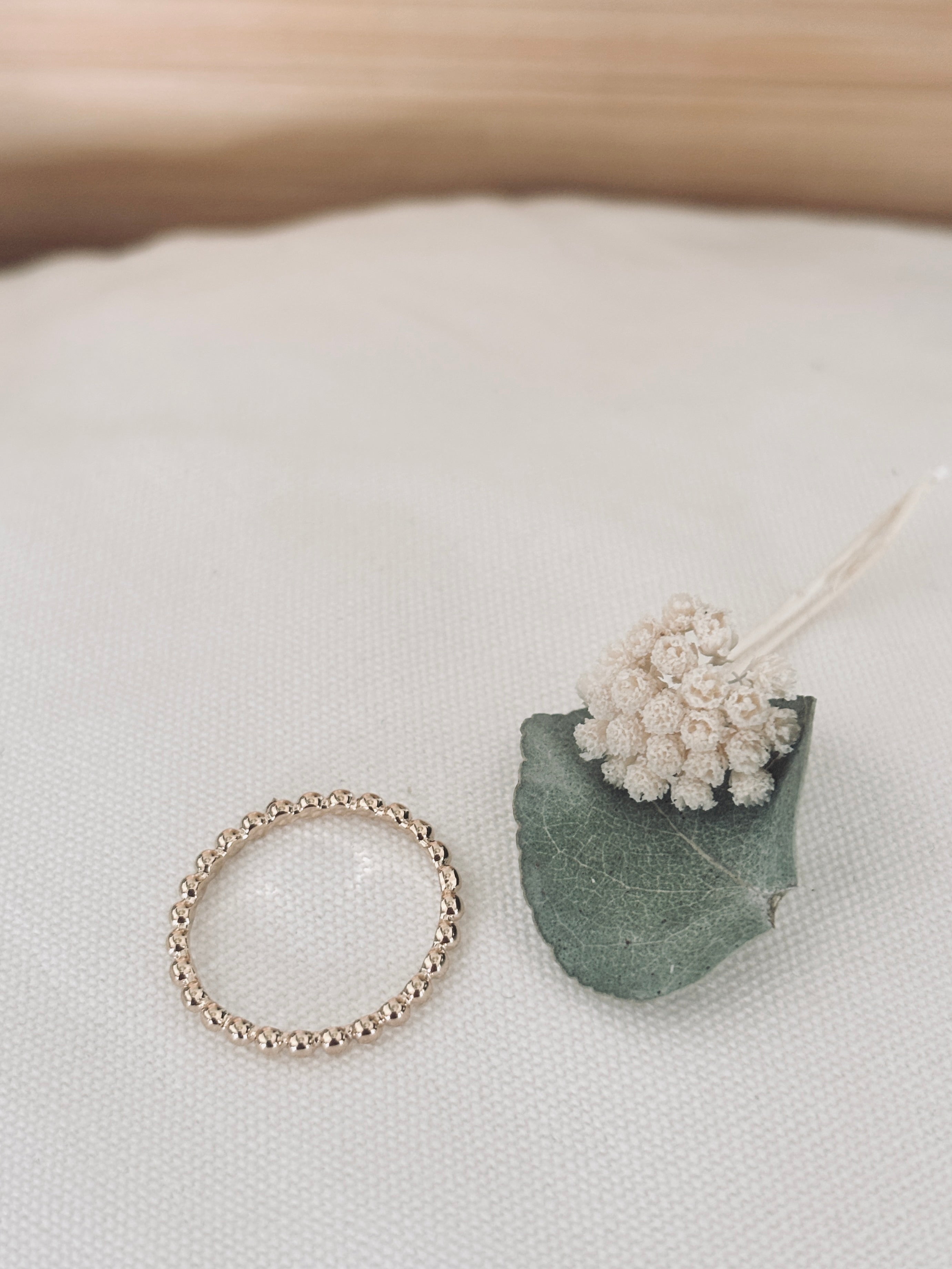 Bague Perle Line Plaqué Or