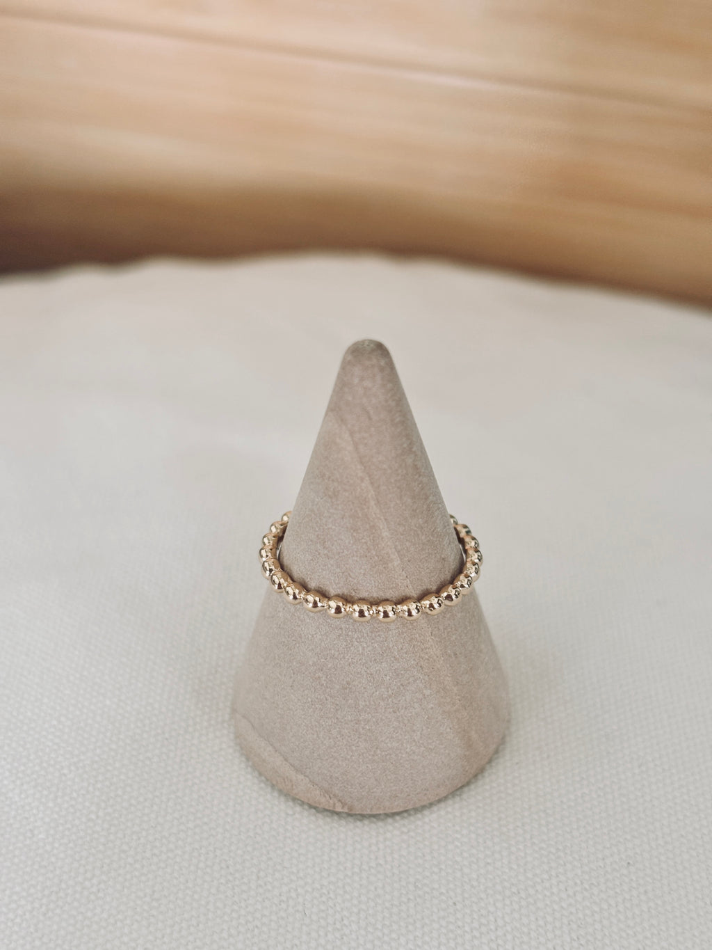 Bague Perle Line Plaqué Or