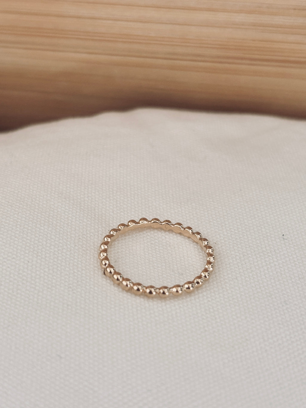 Bague Perle Line Plaqué Or