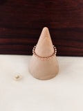 Bague Perle Line Plaqué Or Rose