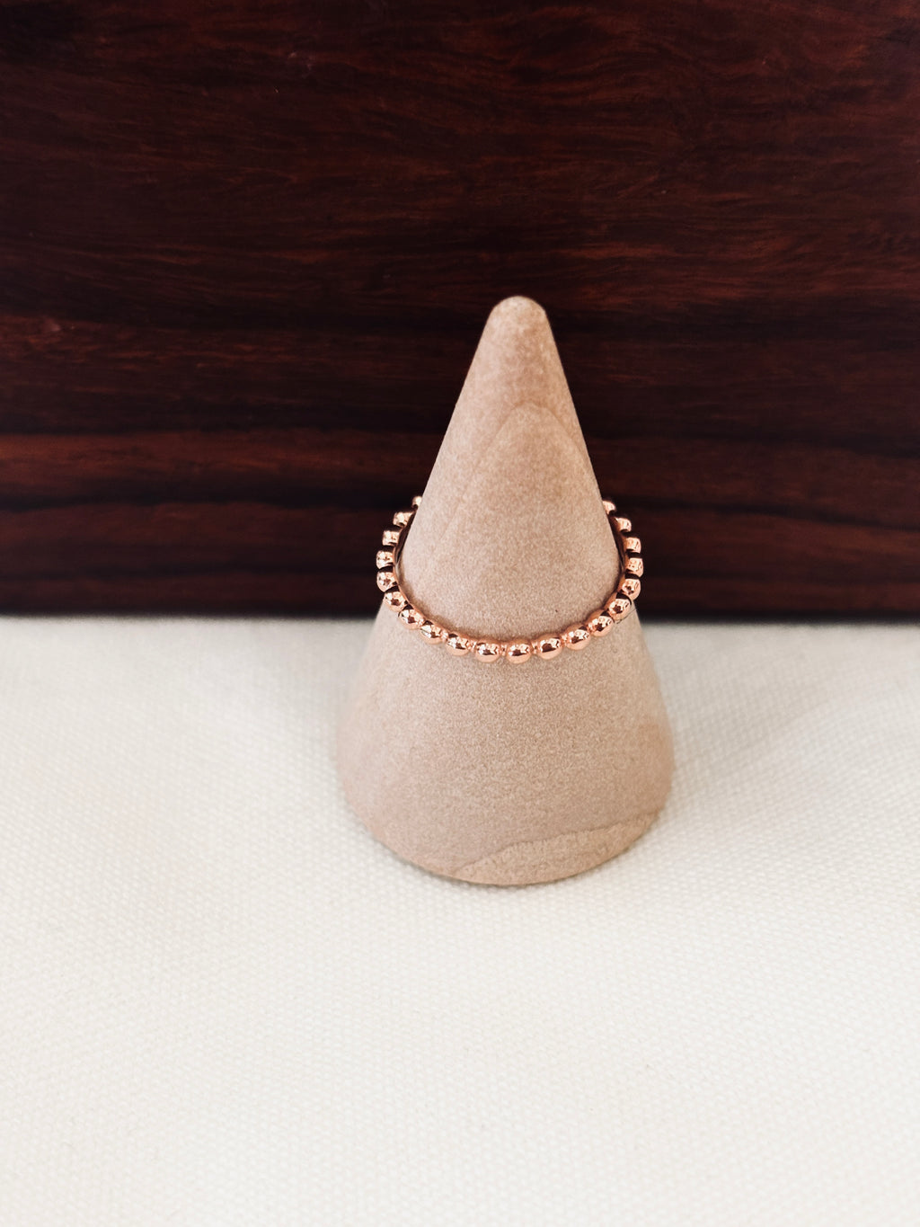 Bague Perle Line Plaqué Or Rose