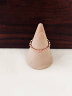Bague Perle Line Plaqué Or Rose