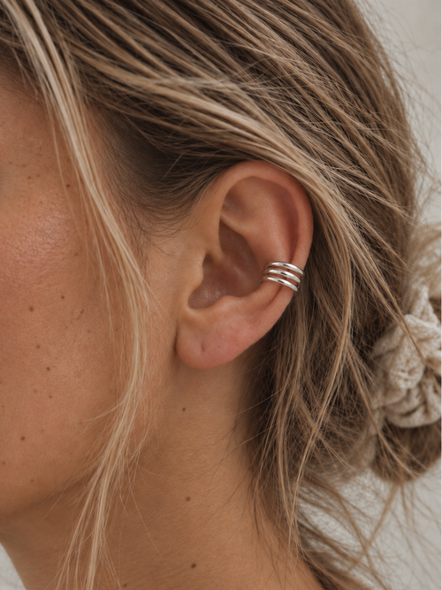 Bague D’Oreille 3 Rangs Eden Argent