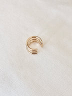 Bague D’Oreille 3 Rangs Eden Plaqué Or