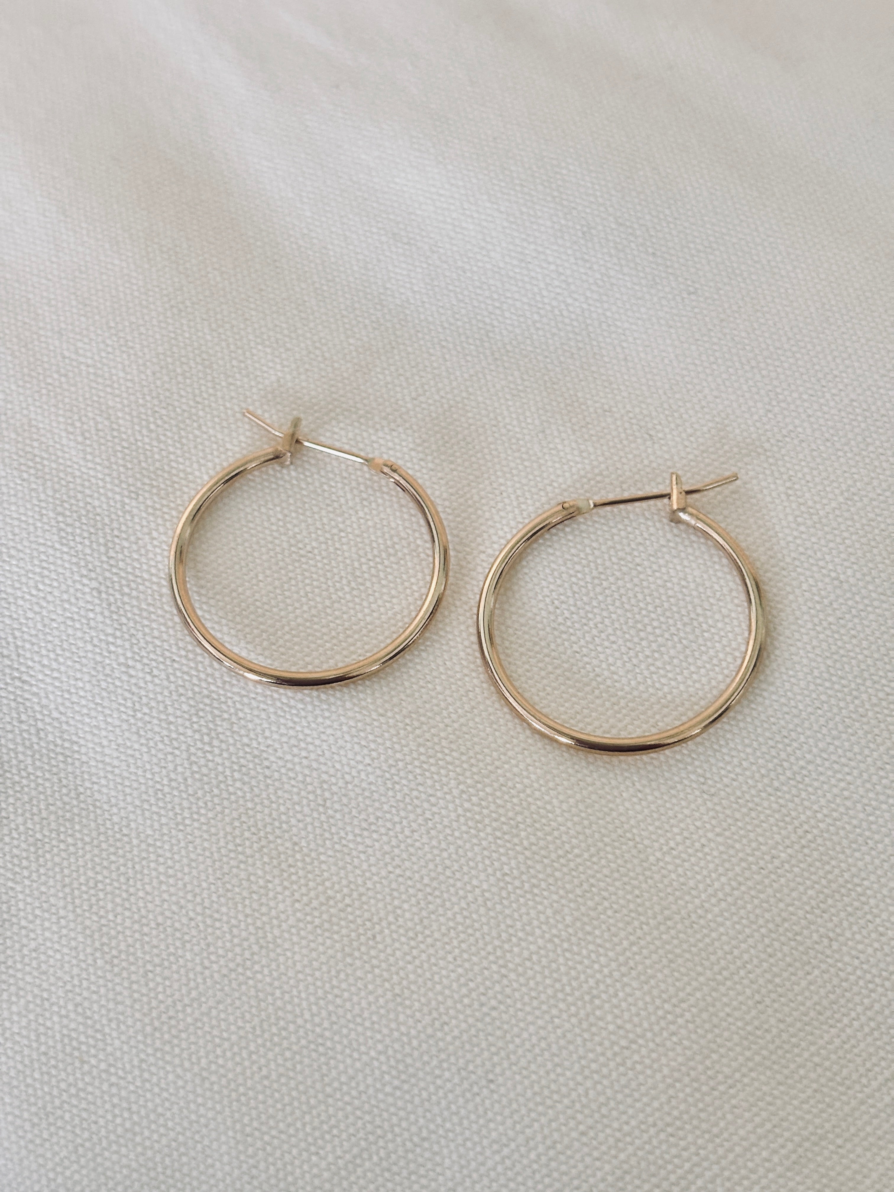 Boucles d'Oreilles Créoles Lou 20 mm Plaqué Or