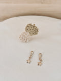 Boucles d'Oreilles Etoiles Célestine Pendantes Plaqué Or