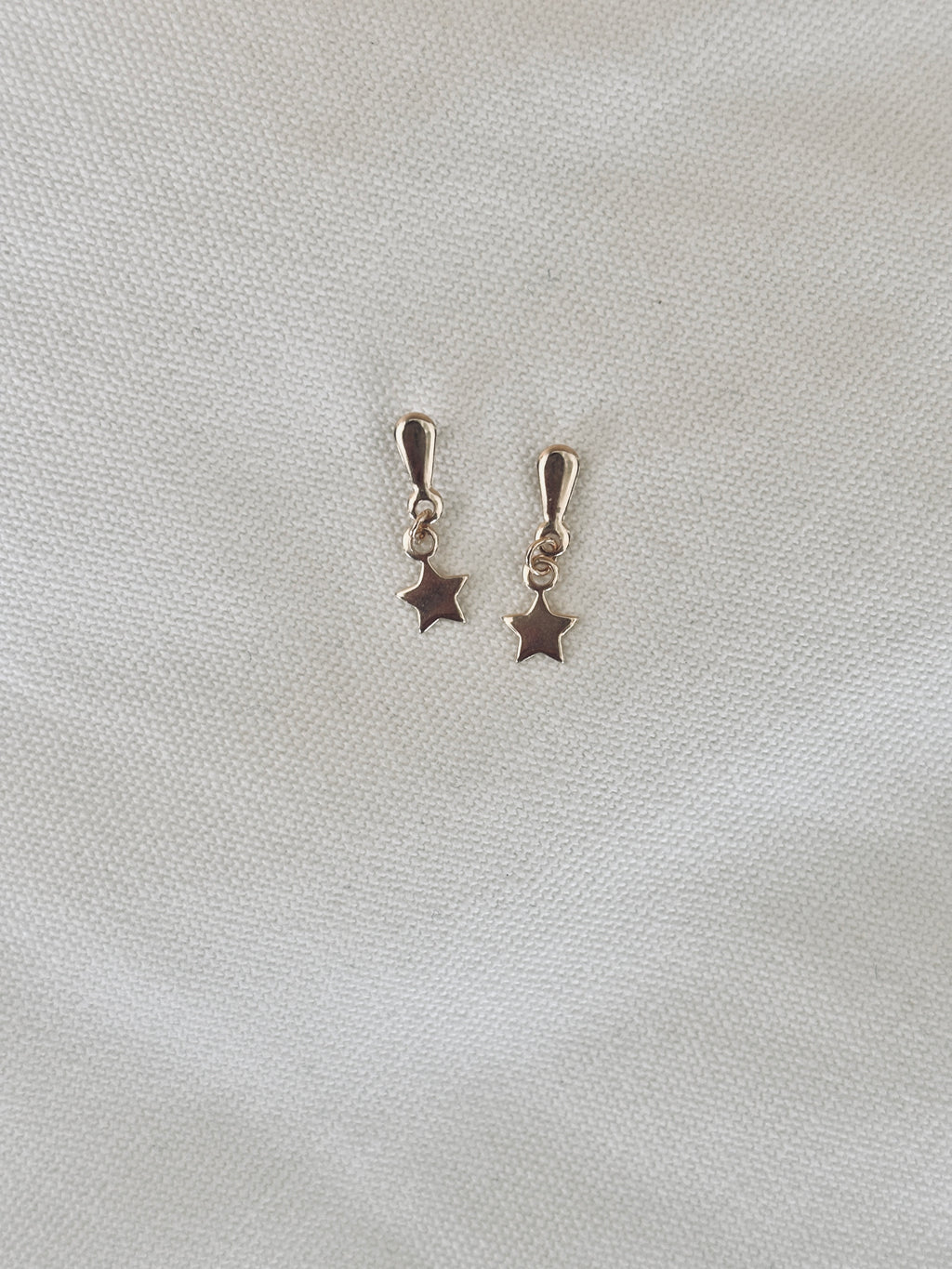 Boucles d'Oreilles Etoiles Célestine Pendantes Plaqué Or