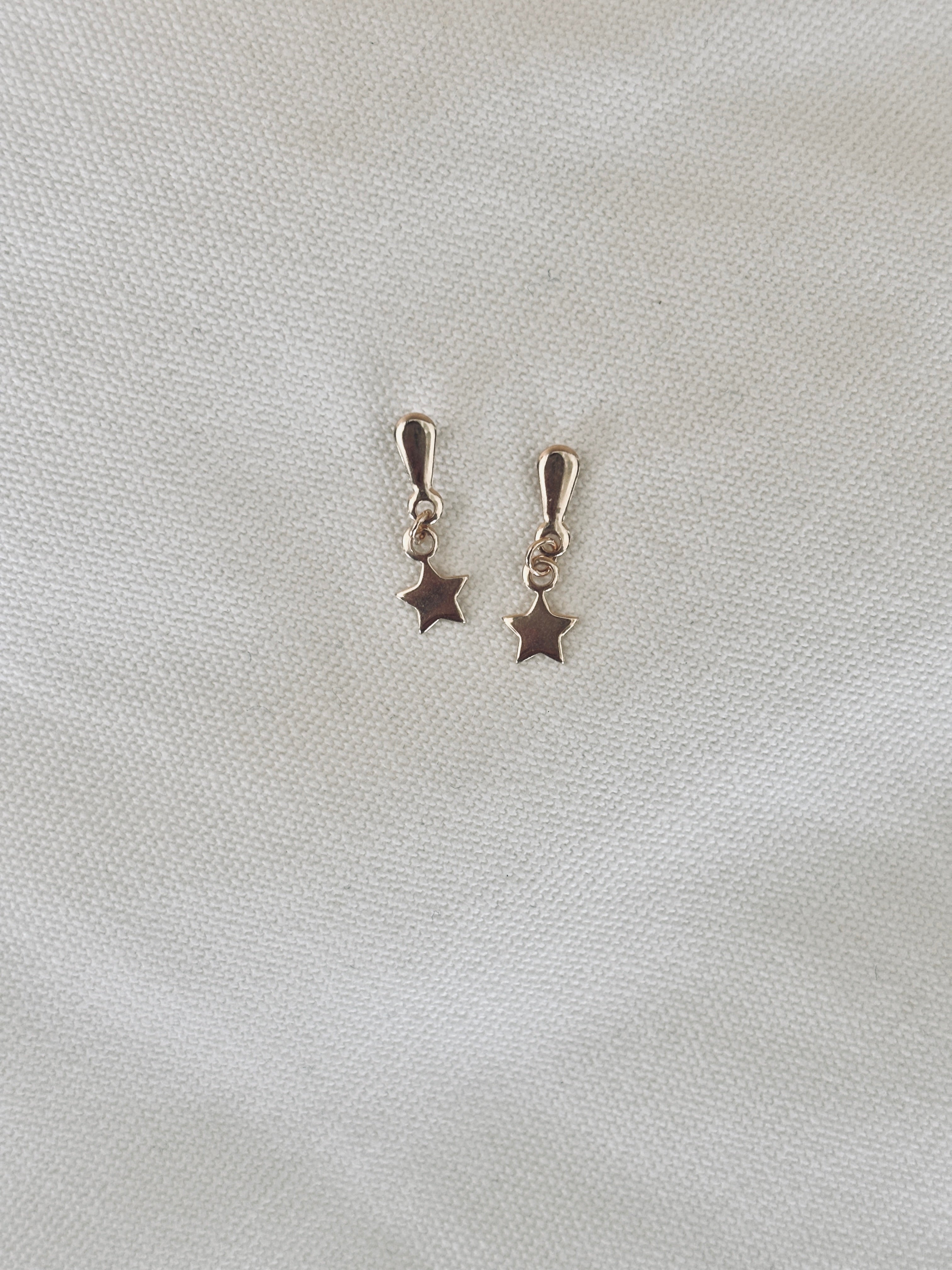 Boucles d'Oreilles Etoiles Célestine Pendantes Plaqué Or
