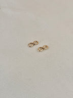 Boucles d'Oreilles Puces Infini Callie Plaqué Or