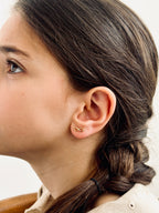 Boucles d'Oreilles Puces Infini Callie Plaqué Or