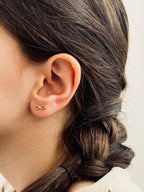 Boucles d'Oreilles Puces Infini Callie Plaqué Or