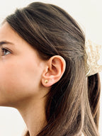 Boucles d'Oreilles Puces Coquillage Colette Plaqué Or
