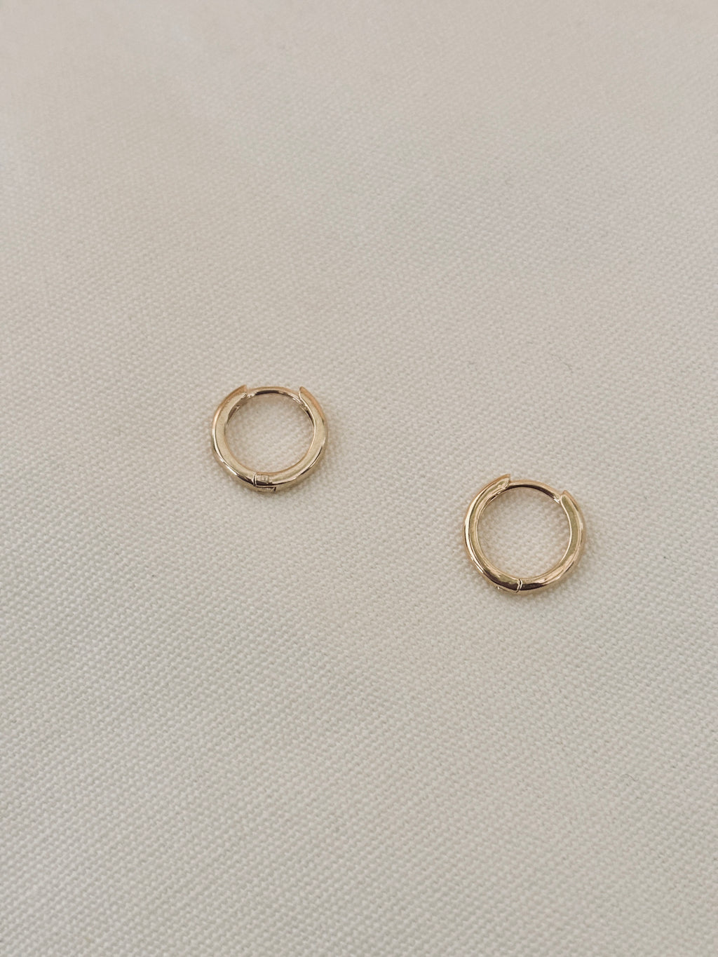 Boucles d'Oreilles Créoles Mini Hortense Plaqué Or