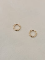 Boucles d'Oreilles Créoles Mini Hortense Plaqué Or