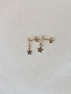 Boucles d'Oreilles Etoiles Célestine Pendantes Plaqué Or