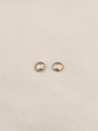 Boucles d'Oreilles Puces Coquillage Colette Plaqué Or