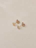 Boucles d'Oreilles Puces Etoiles Célestine Plaqué Or