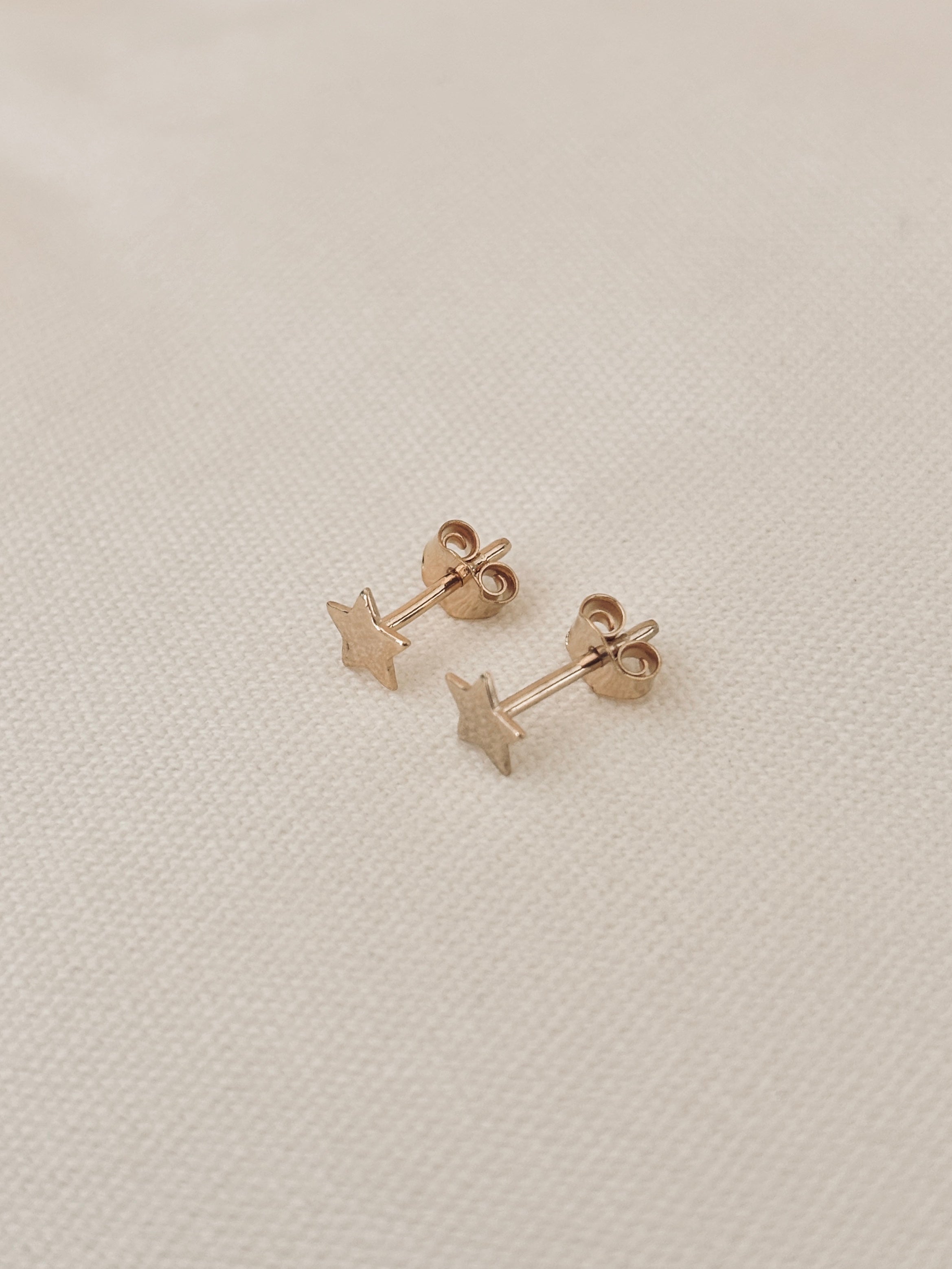 Boucles d'Oreilles Puces Etoiles Célestine Plaqué Or