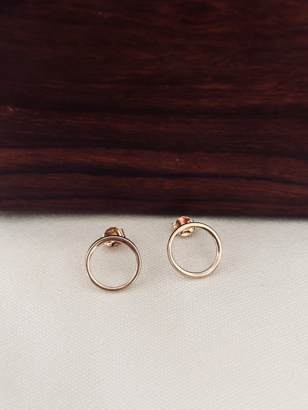 Boucles d'Oreilles Rond Jeanne Plaqué Or