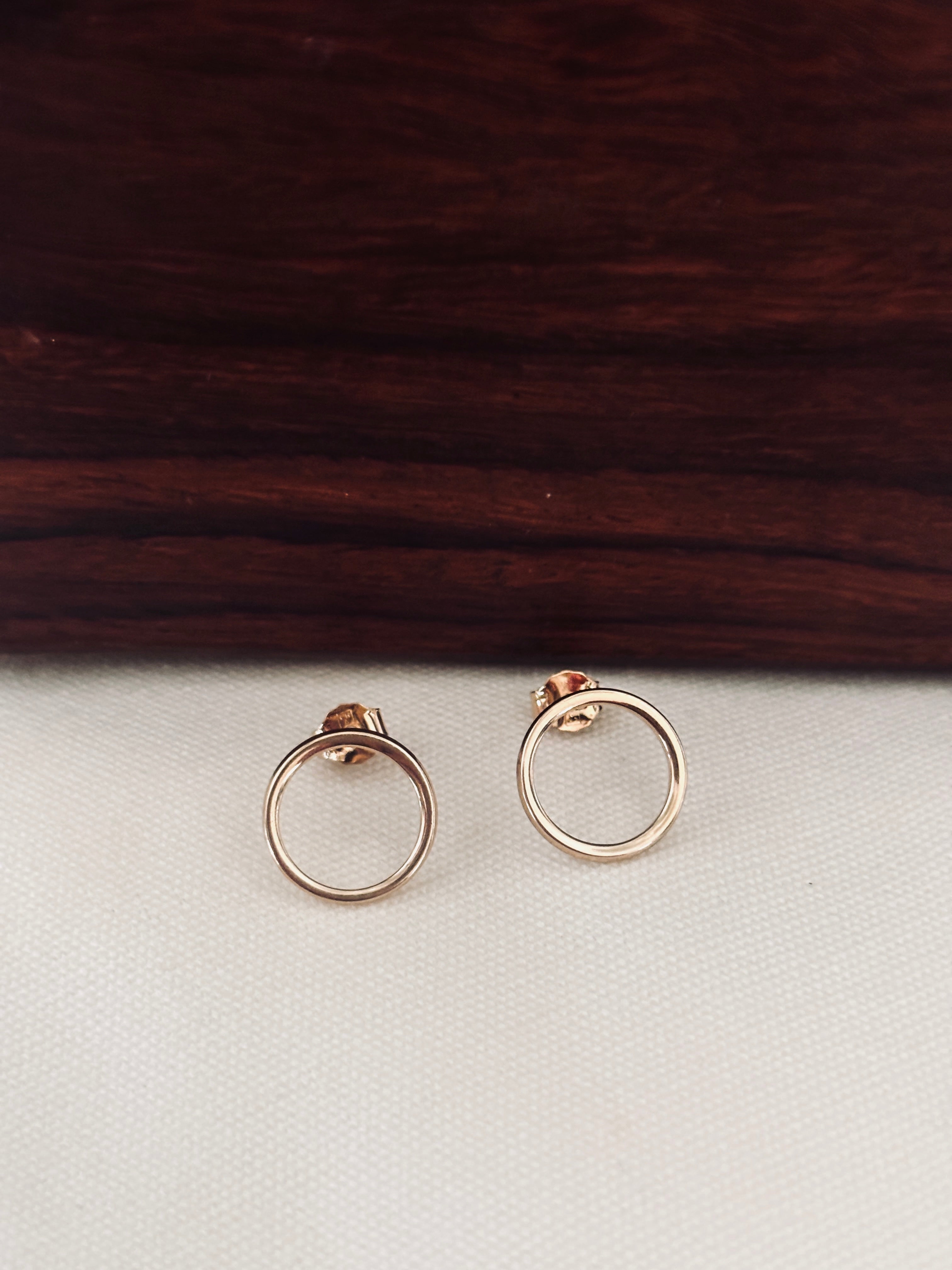 Boucles d'Oreilles Rond Jeanne Plaqué Or