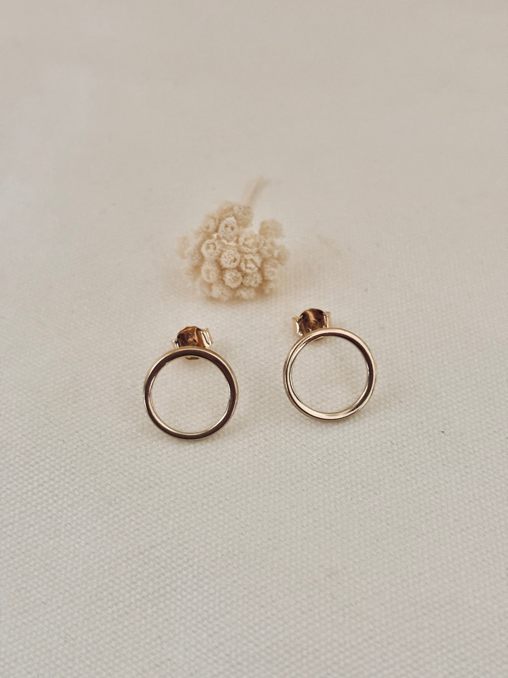 Boucles d'Oreilles Rond Jeanne Plaqué Or