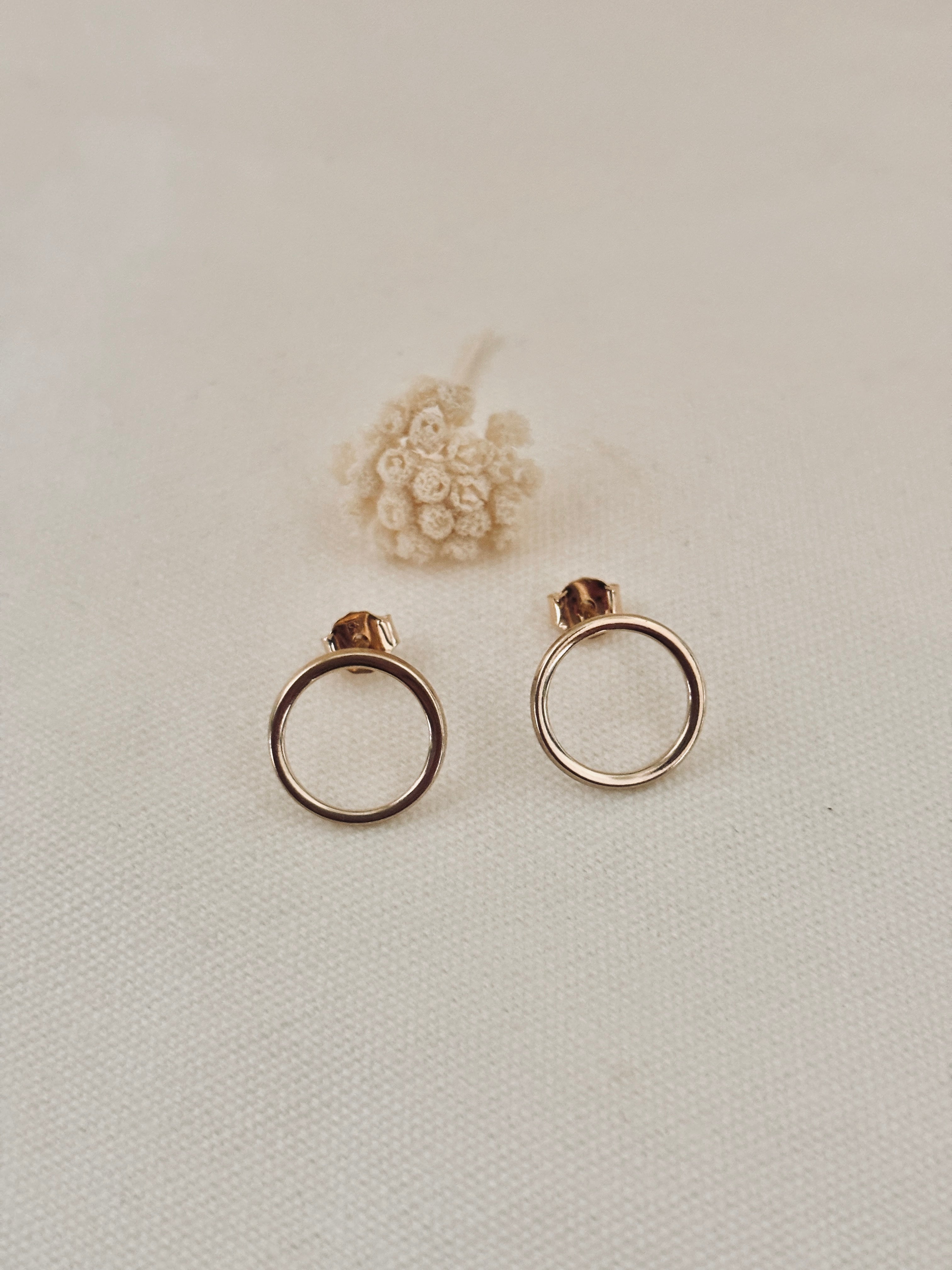 Boucles d'Oreilles Rond Jeanne Plaqué Or