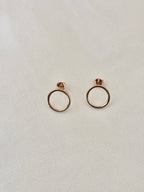 Boucles d'Oreilles Rond Jeanne Plaqué Or