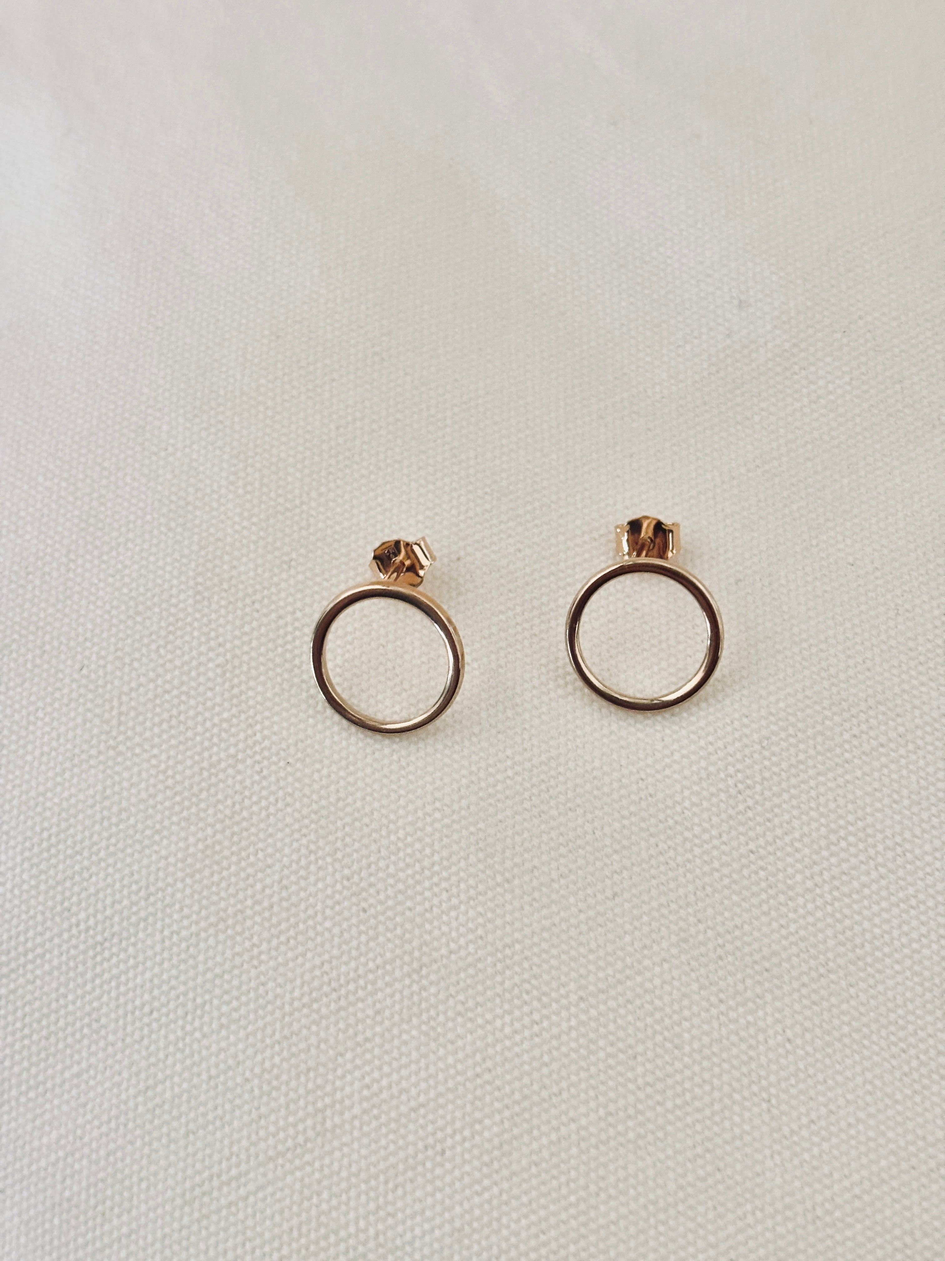 Boucles d'Oreilles Rond Jeanne Plaqué Or
