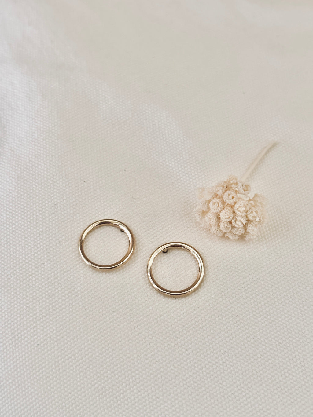 Boucles d'Oreilles Rond Jeanne Plaqué Or