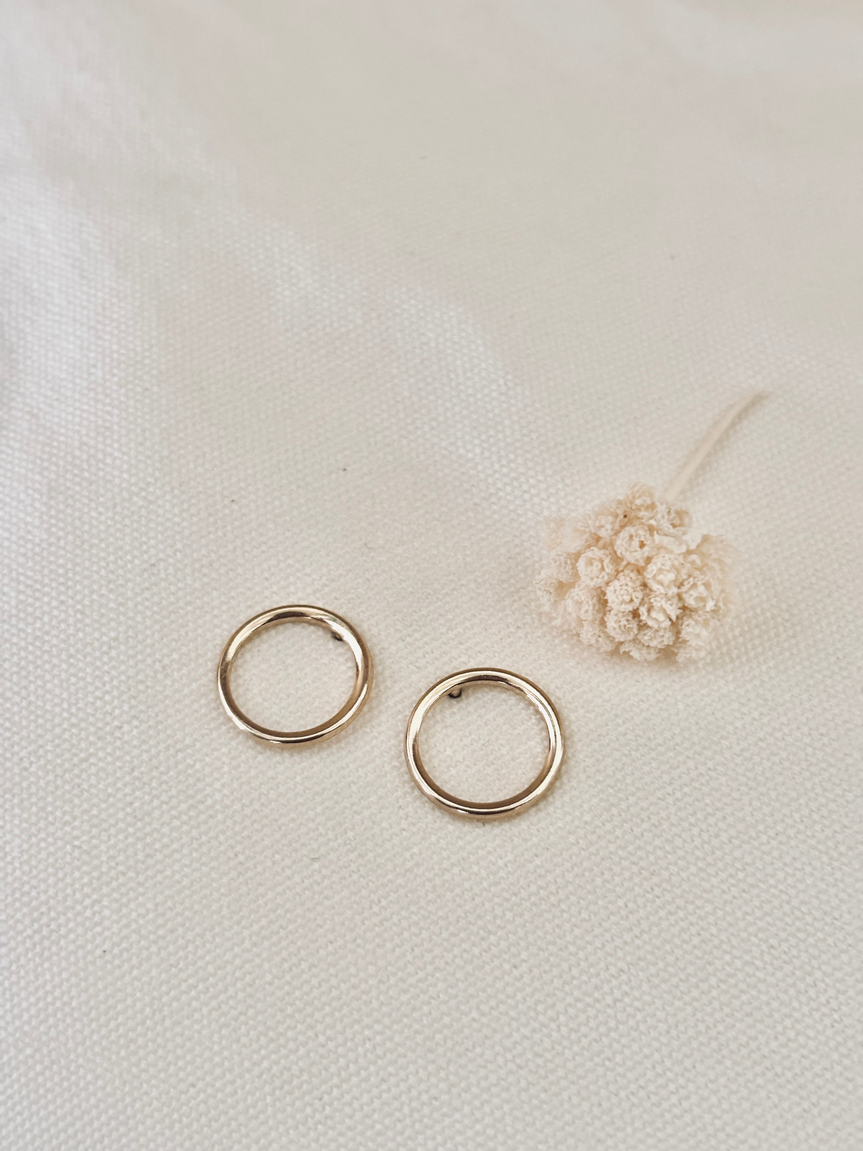Boucles d'Oreilles Rond Jeanne Plaqué Or
