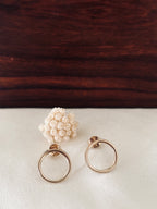 Boucles d'Oreilles Rond Jeanne Plaqué Or