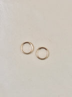 Boucles d'Oreilles Rond Jeanne Plaqué Or