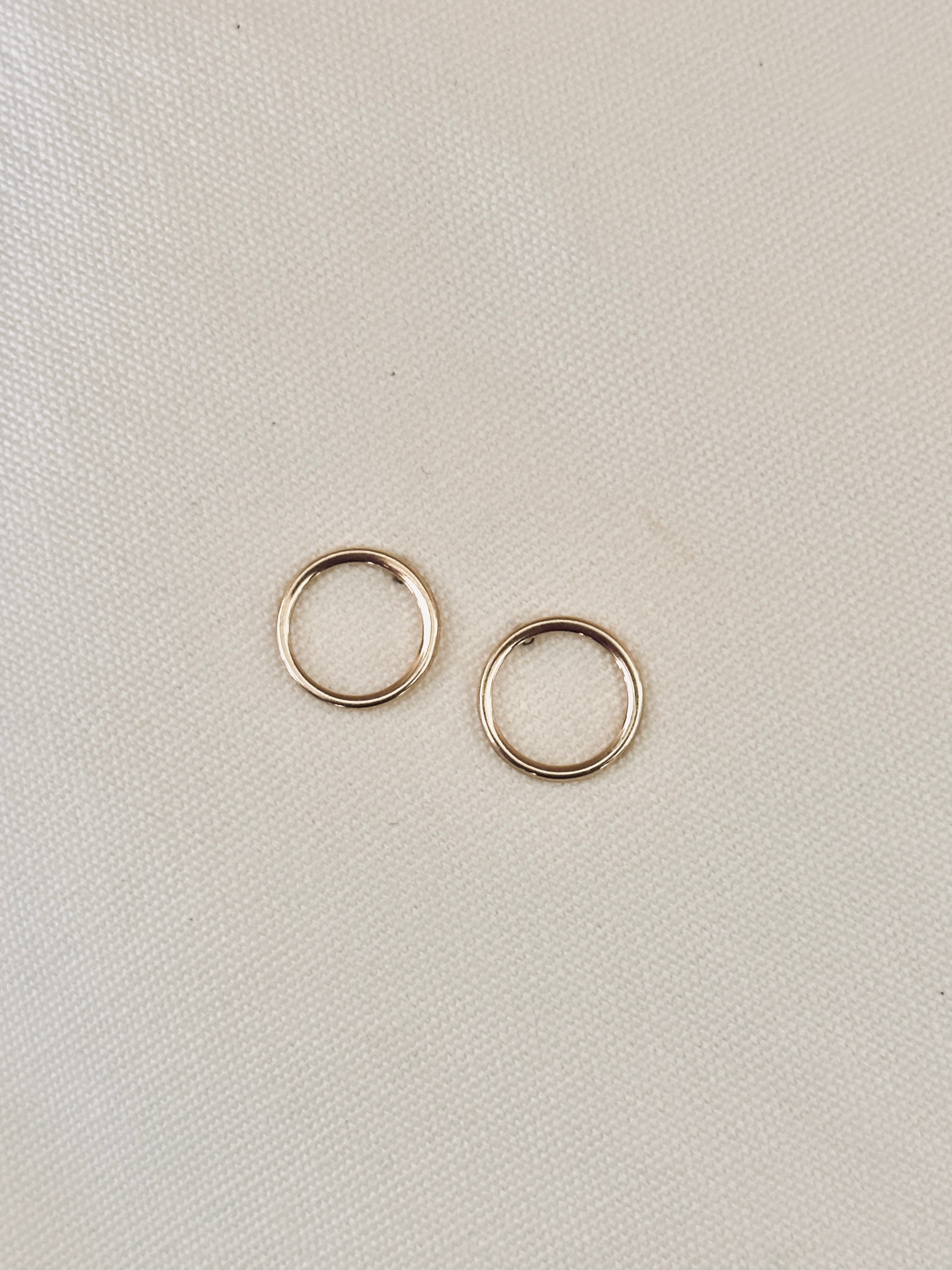 Boucles d'Oreilles Rond Jeanne Plaqué Or
