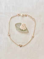 Bracelet Trois Cœurs Emilie Plaqué Or