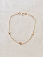 Bracelet Trois Cœurs Emilie Plaqué Or