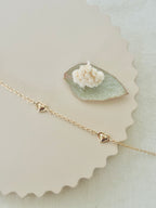 Bracelet Trois Cœurs Emilie Plaqué Or