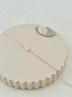 Bracelet Quartz Rose Faustine Plaqué Or