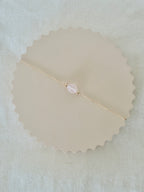 Bracelet Quartz Rose Faustine Plaqué Or