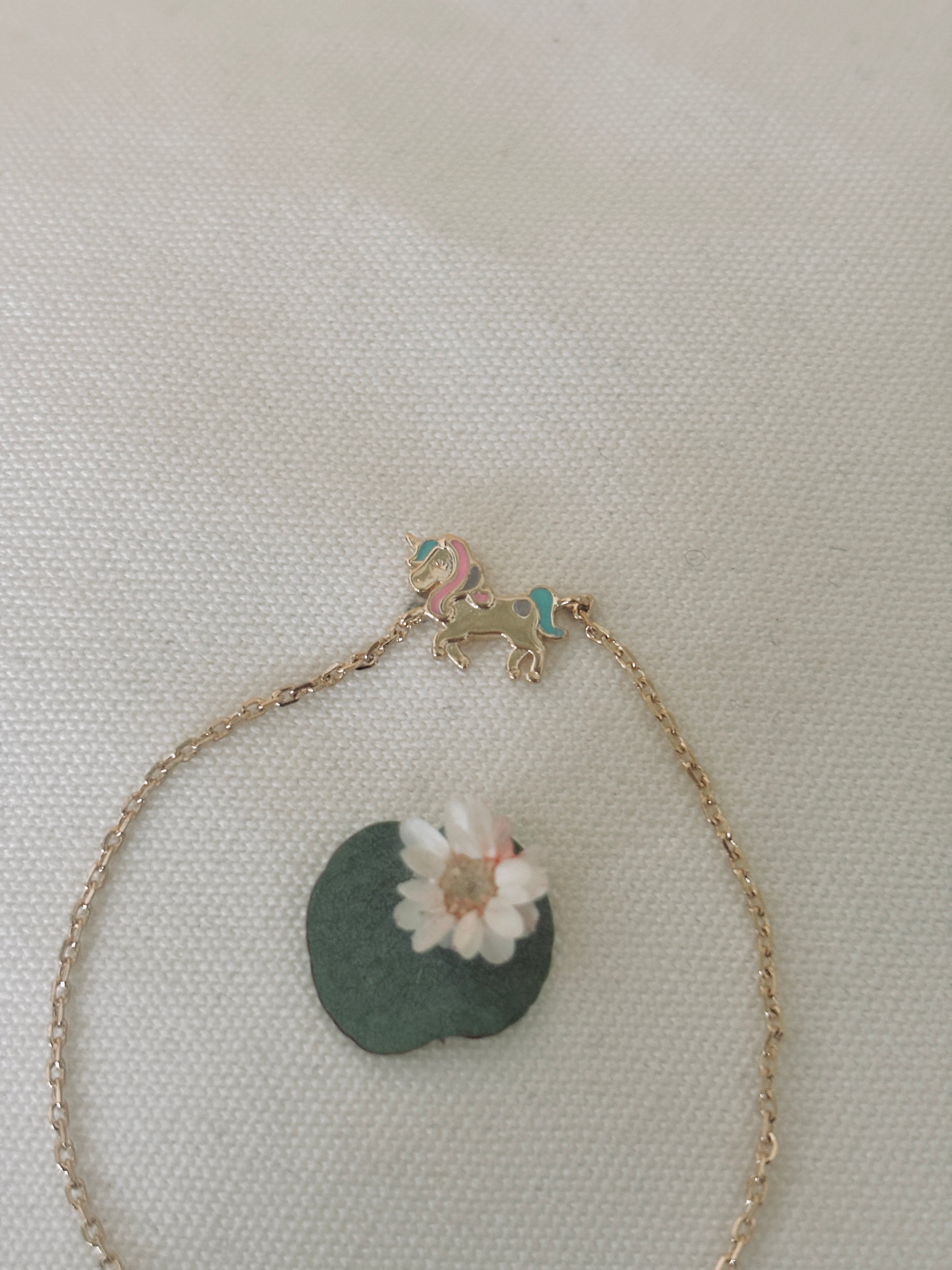 Bracelet Licorne Lise Plaqué Or