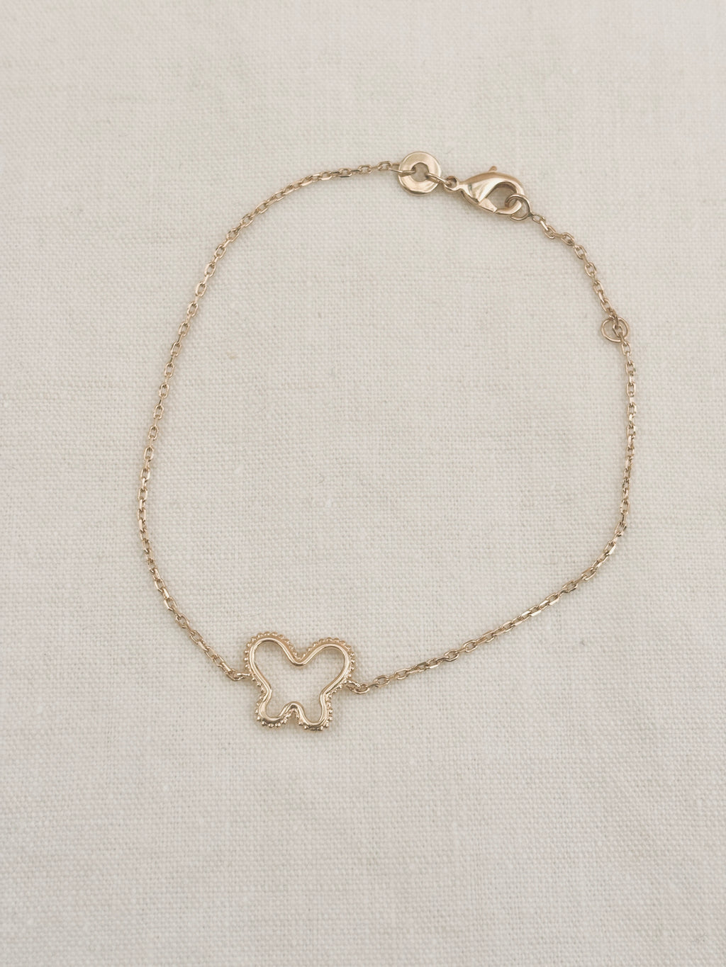 Bracelet Papillon Ajouré Suzon Plaqué Or