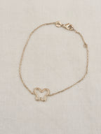 Bracelet Papillon Ajouré Suzon Plaqué Or