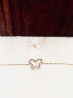 Bracelet Papillon Ajouré Suzon Plaqué Or