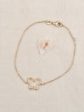 Bracelet Papillon Ajouré Suzon Plaqué Or