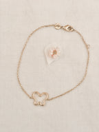 Bracelet Papillon Ajouré Suzon Plaqué Or